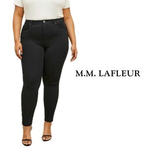 M.M.LaFleur Sammataro Skinny Pant Black Size 16 Stretch Travel